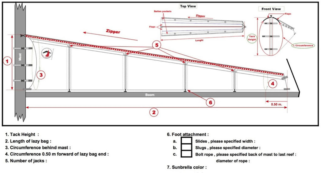 Lazy Bag-Priced Per Foot